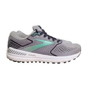Brooks Ariel 20 Women Shoes  Gray-Green Running Sneakers Size 8 (D) Wide